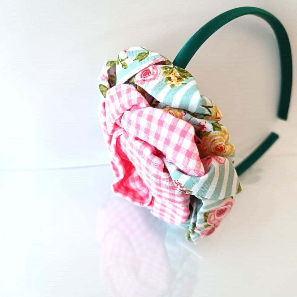 Girls White And Pink Hair Tie